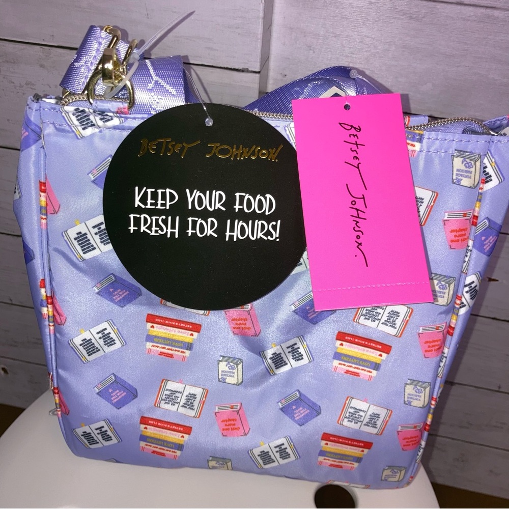 Book Designed Insulated Lunch Bag